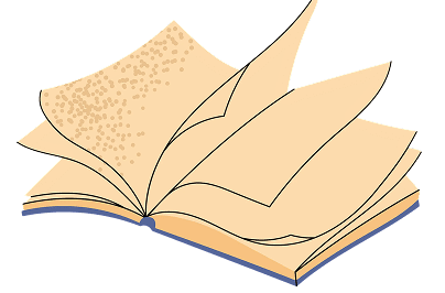 Sketch of an old book